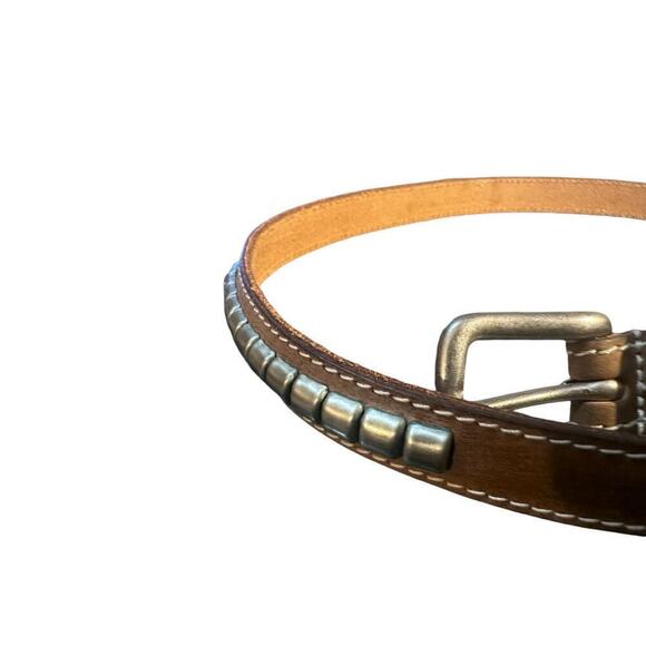 Banana Republic vintage belt original logo Made in England with silver features - Picture 5 of 7